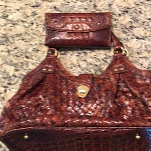 Brahmin Brown Leather bag with wallet